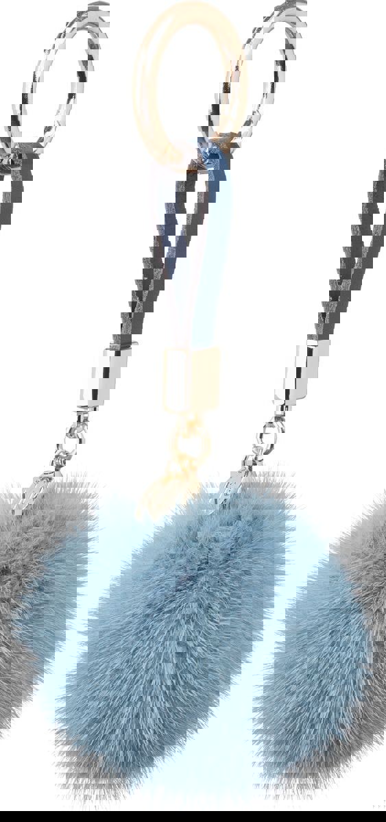 Pom Pom Keyring Light Skyblue