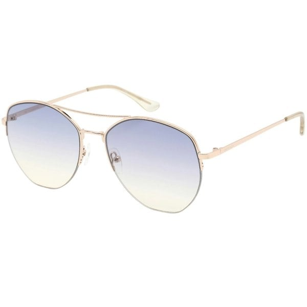 Calvin Klein Navy Gradient Lens Gold Sunglasses One Size