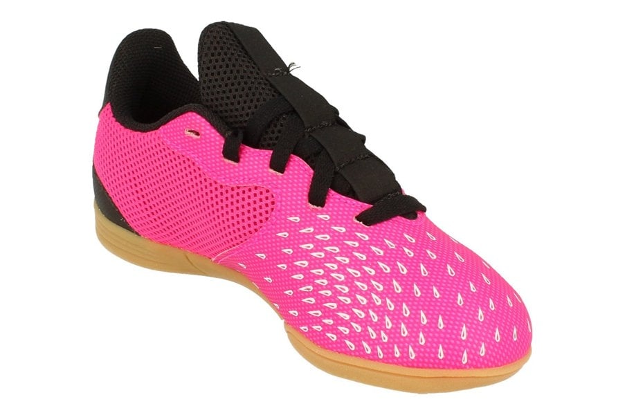 Adidas Predator Freak.4 In Sala Junior Football Trainers Boots  FW7539 - Pink White Black Fw7539 - Photo 3