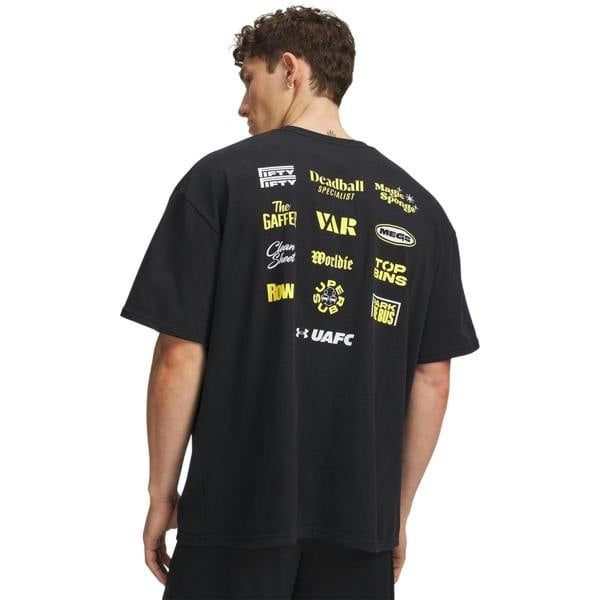 Under Armour Mens GFB Back Print Short-Sleeved T-Shirt - Black/White - 