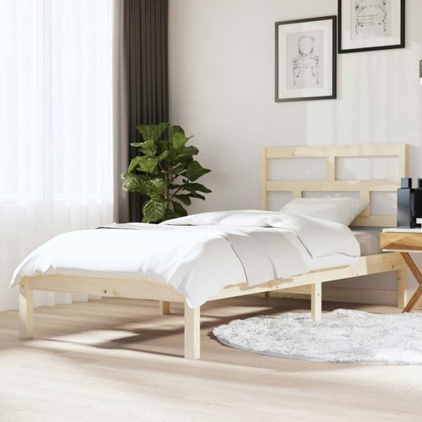 Berkfield Bed Frame 90x190 cm Single Solid Wood