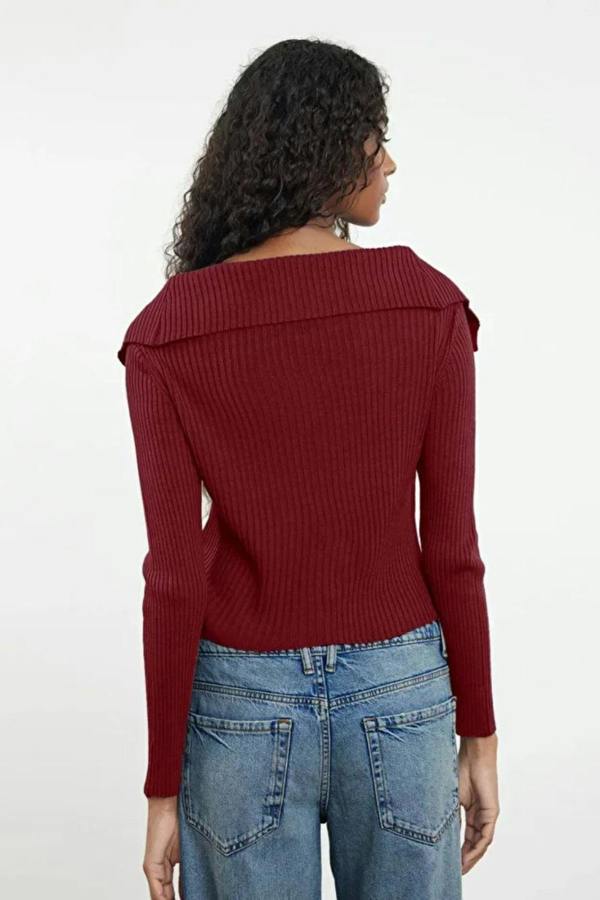 Hoxton Gal Draped Collar Knit Cardigan