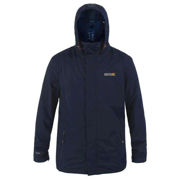 Regatta Great Outdoors Mens Outdoor Classic Matt Hooded Waterproof Jacket - Navy/Navy - 