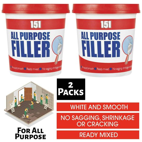151 2X All Purpose Filler White Tub 600G