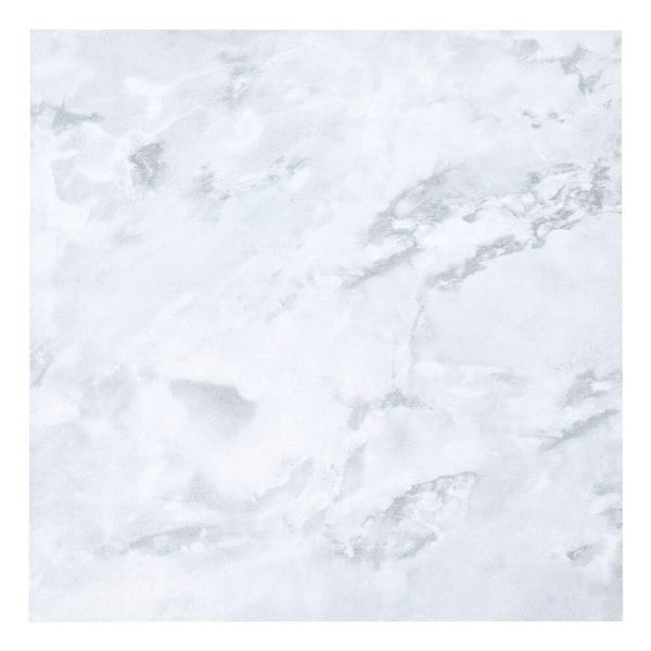24Pcs Square Self Adhesive Stone Effect Floor Tiles Living and Home Cool White