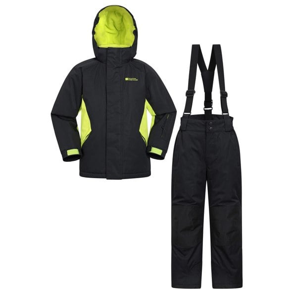 Mountain Warehouse Childrens/Kids Ski Jacket & Trousers Set - Black