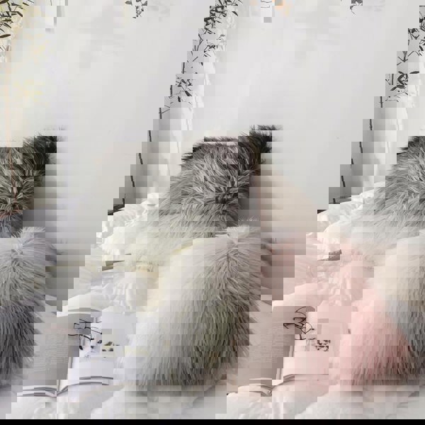 M32 Set Of Two Cushions, Pink And Black-Weilai Concept-Weilai Concept