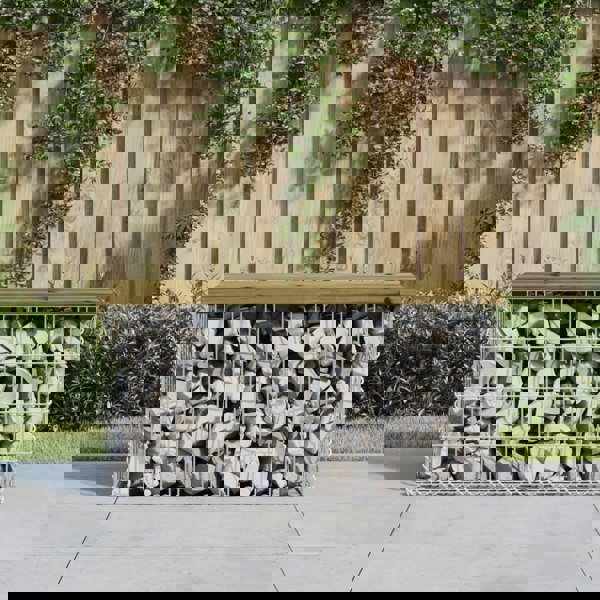 Berkfield Garden Bench Gabion Design 83x44x42 cm Impregnated Wood Pine
