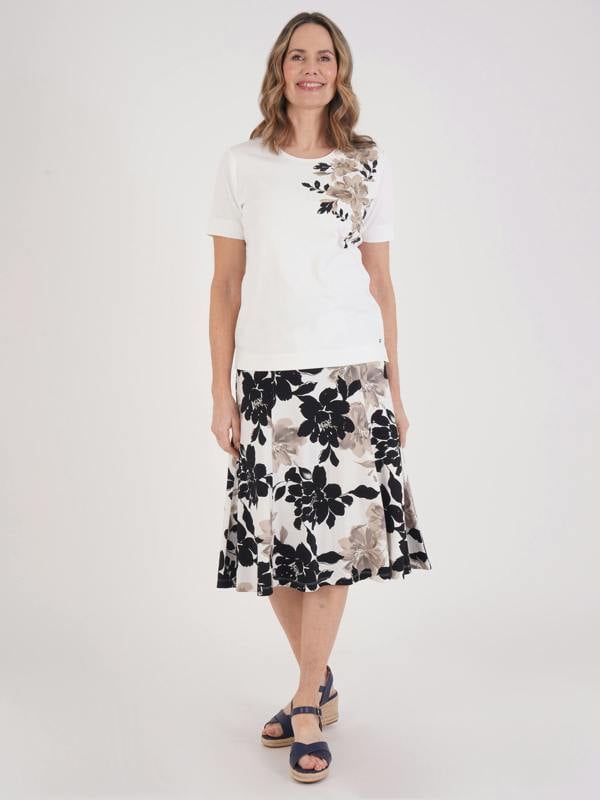 TIGI Dahlia Print Skirt -short