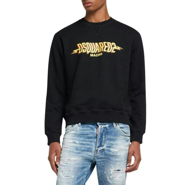 DSquared2 Unisex Adult Macho Logo Sweatshirt - Black
