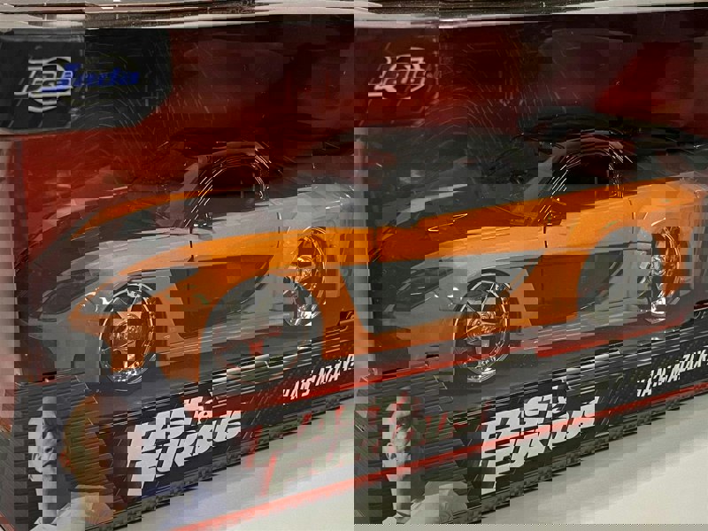 fast and furious han's mazda rx-7 orange black 1:24 jada 30732
