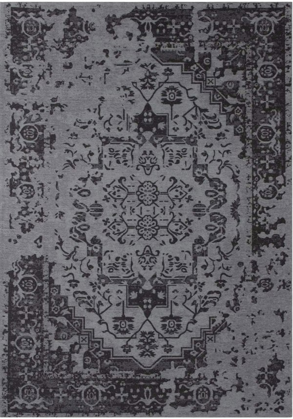  Machine Washable Flatweave Rug black colour