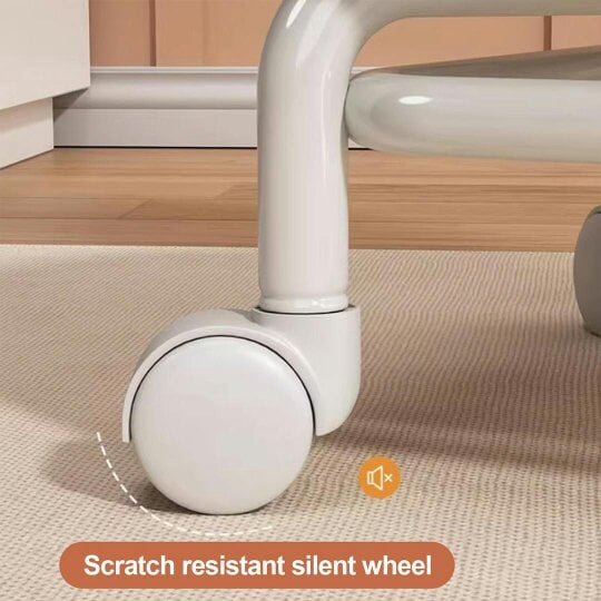Havendro Low Rolling Stool Short Wheeled Rotating Shoe Changing Sofa Chair Pulley Swivel