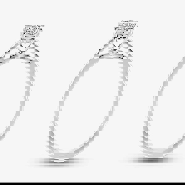 T. H. Baker 9ct White Gold 0.33ct Diamond Cluster Ring THR3146-33R