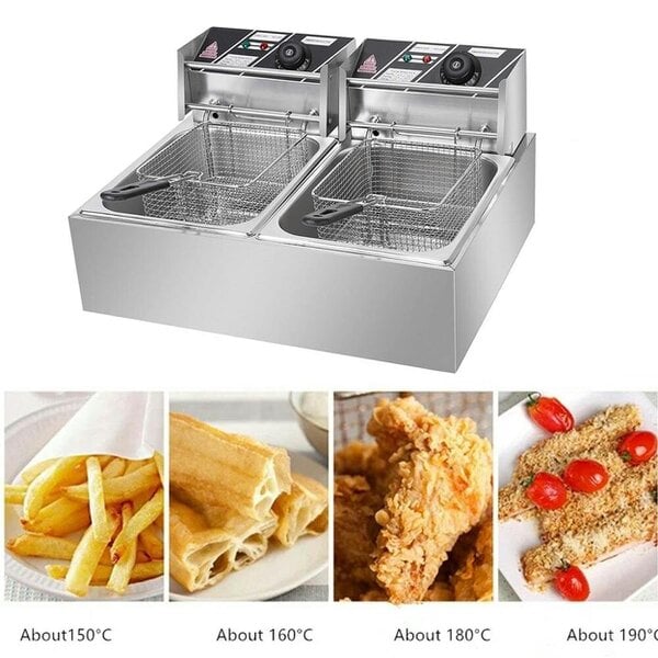 Havendro 20L 5000W Commercial Electric Deep Fryer Fat Chip Stainless Steel