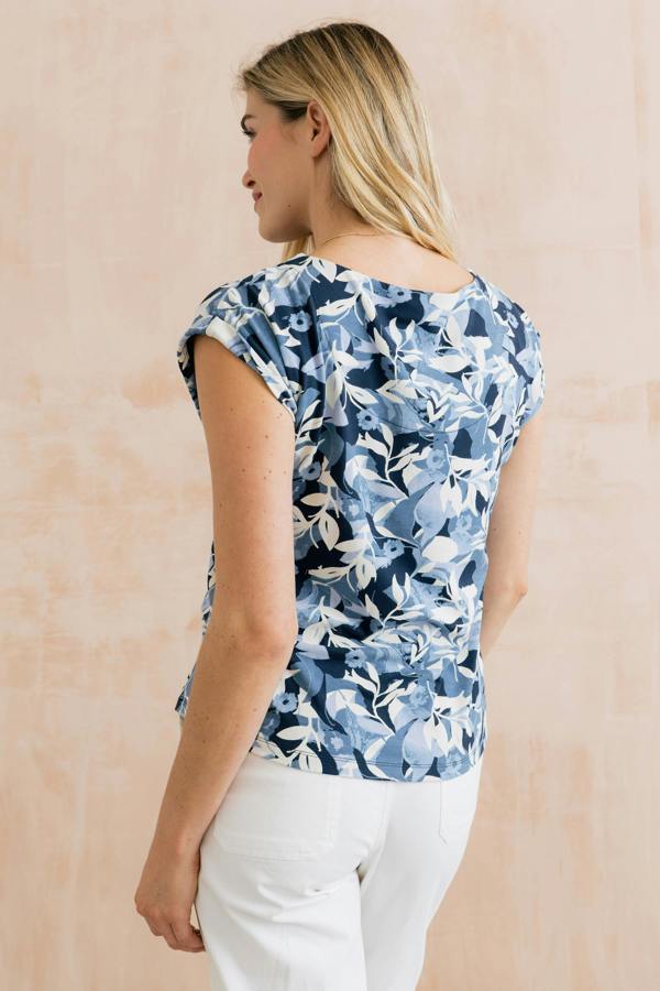 Lily & Me Sway Printed Jersey T-Shirt Navy