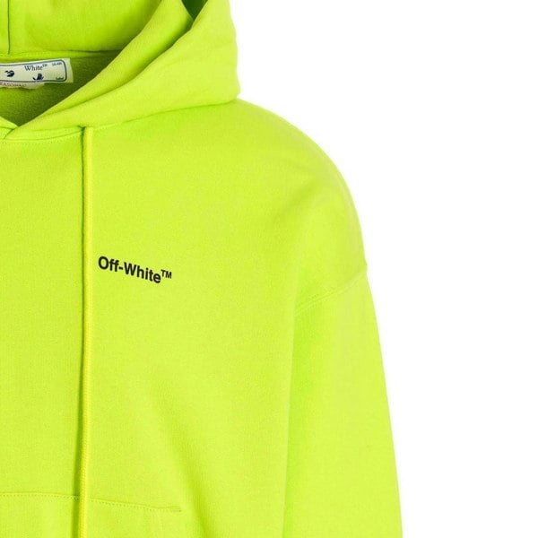 Off-White Caravaggio Arrow Over Lime Green Hoodie XS