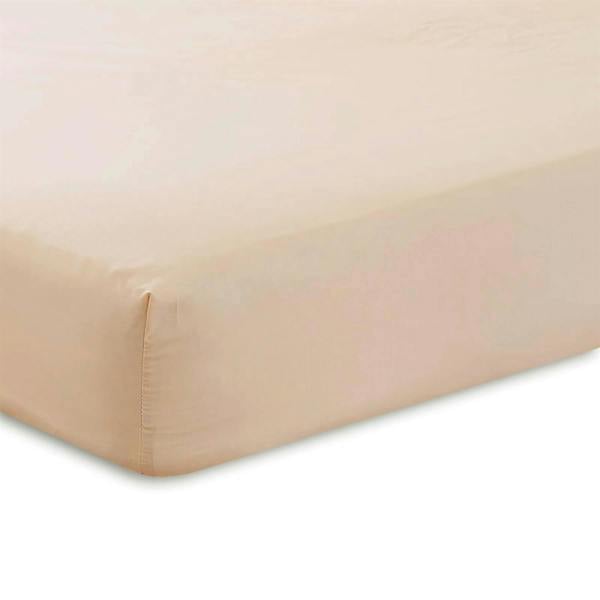 Percale 10" Fitted Sheet - Latte - Super King