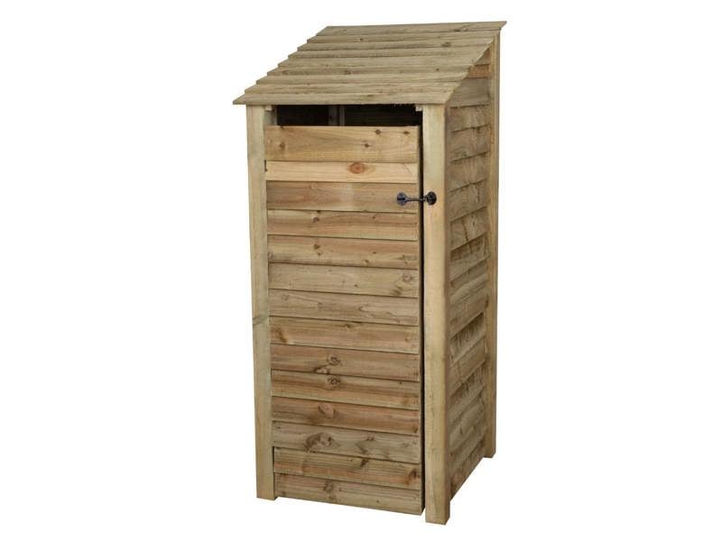 Arbor Garden Solutions Wooden Log Store with Door W-79cm, H-126cm or 180cm, D-88cm