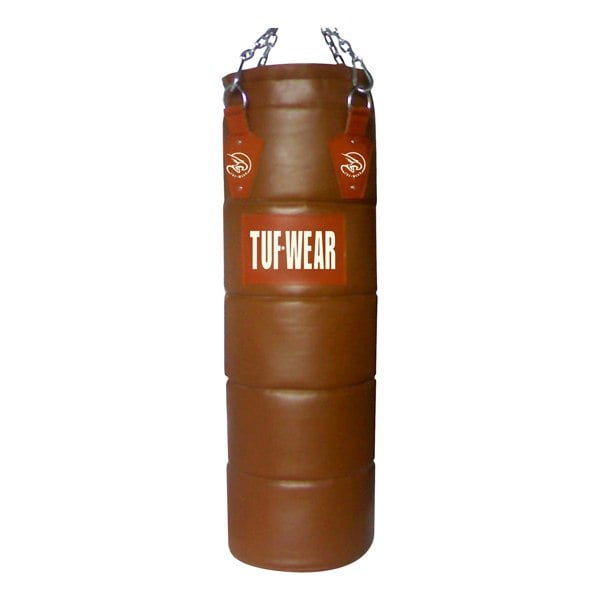 Tuf Wear Classic Brown Quilted Leather Punchbag 122cm (4FT)