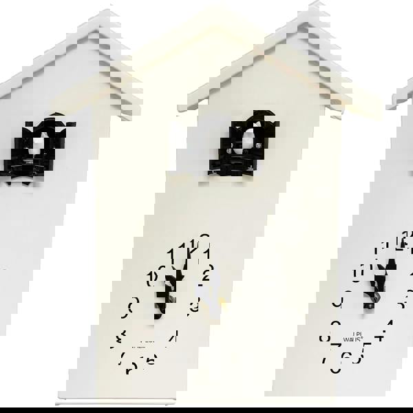 WALPLUS WC2087 - Minimalist White Cuckoo Clock - White Window