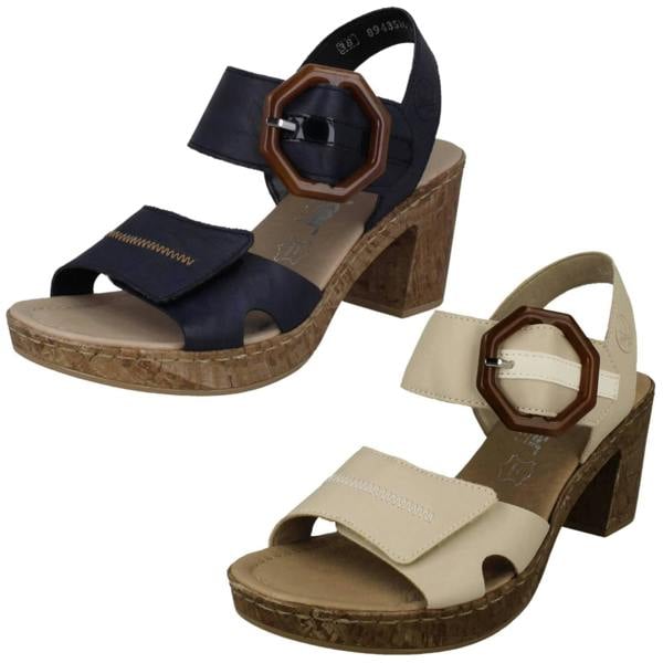 Rieker Ladies Rieker Block Heeled Sandal 66876