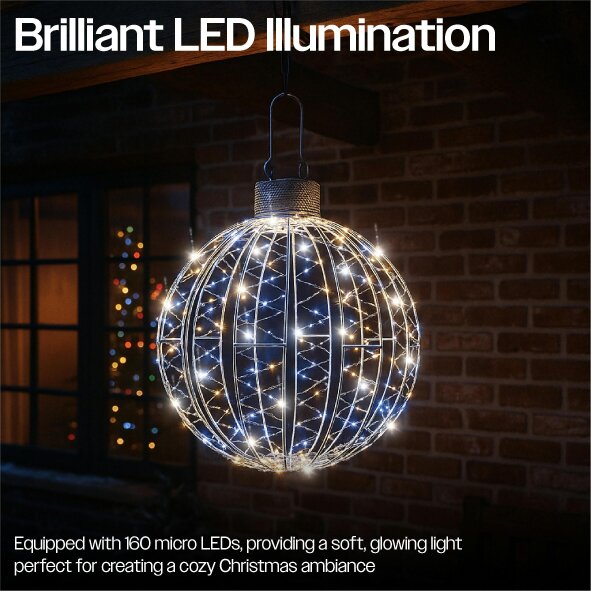Scotts of Stow Xmas Haus Micro Led Ball 5m Lead