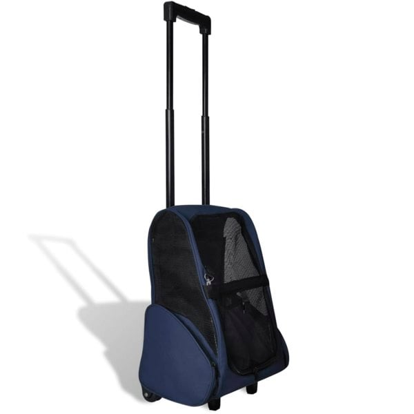Berkfield Foldable Multipurpose Pet Trolley Blue
