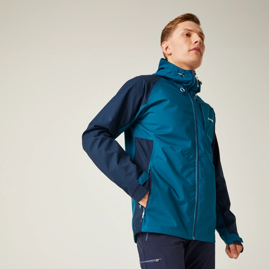 Regatta Mens Britedale Waterproof Jacket - Moroccan Blue/Navy