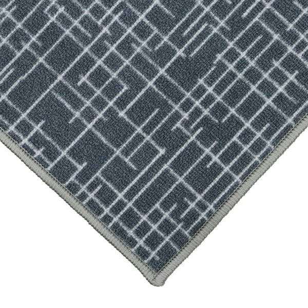 JVL Savio Machine Washable Doormat and Runner, Grey