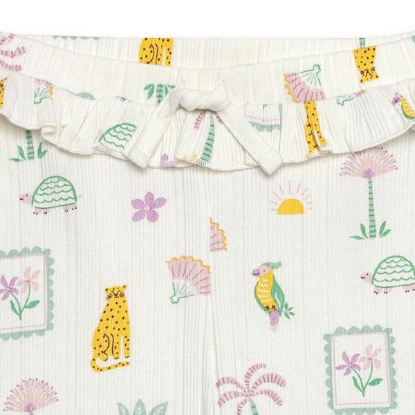 Mini Cuddles Baby Girls 3pk Printed Leggings, Multicolour