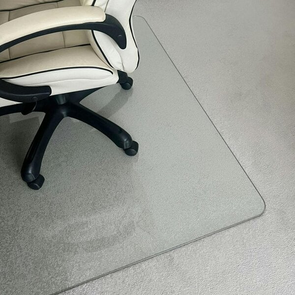 Marvelux Tempered Glass Chair Mat for All Carpet Thicknesses & Hard Floors