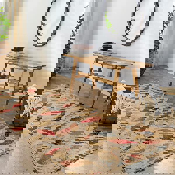 Livabliss Riley-Modern Beige Green Brown Graphic Rug