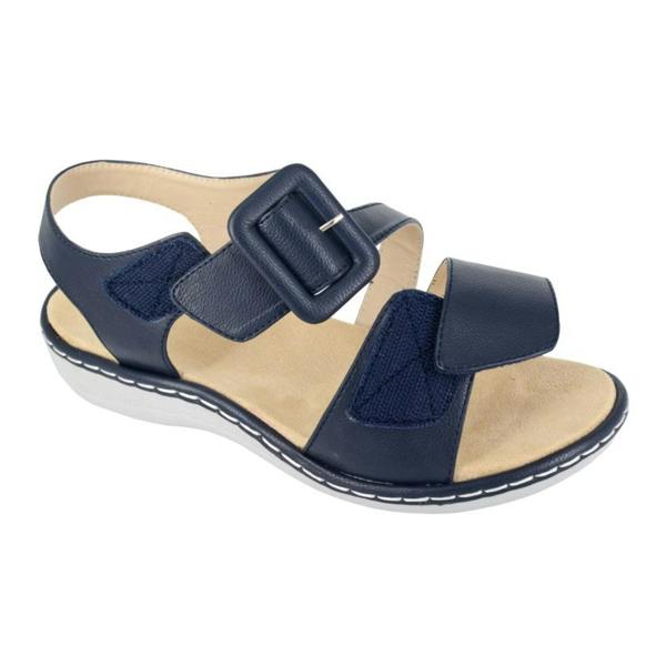 Cipriata Cipriata CIRETTA Womens Cross Strap Sandals Navy