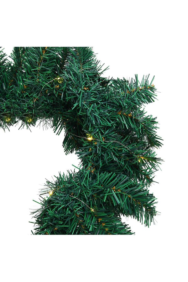Living and Home Artificial Heart-shaped Door Hanging Garland Christmas Decoration with Light String