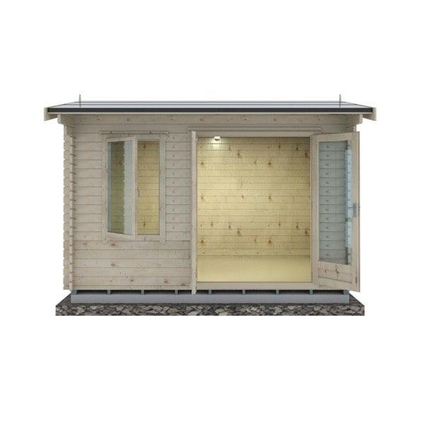 Shire Marlborough 10Gx12 Log Cabin 28mm interlock cladding - Best Shed