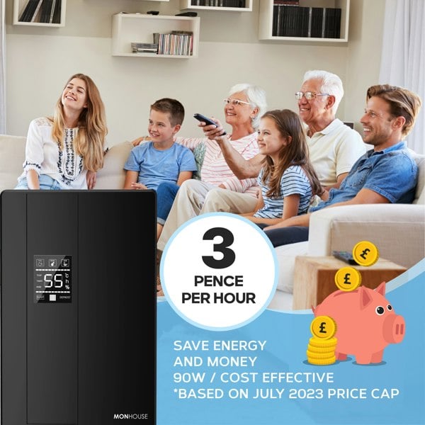 MONHOUSE Dehumidifier 24H Timer Ultra Quiet Mould & Damp Remover 2.2L Capacity