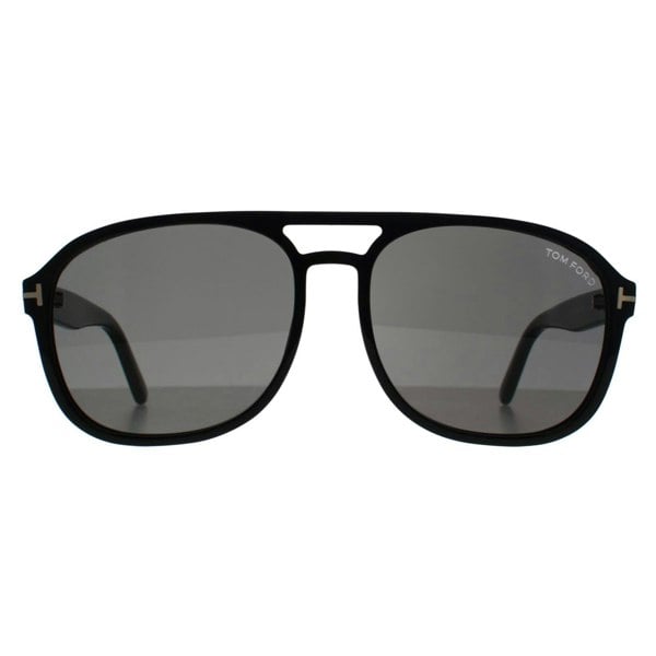 Tom Ford Sunglasses Rosco FT1022 01A Shiny Black Dark Grey