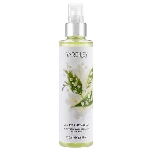 Yardley Lily Of The Valley Moisturising Fragrance 200ml Body Mist For Her