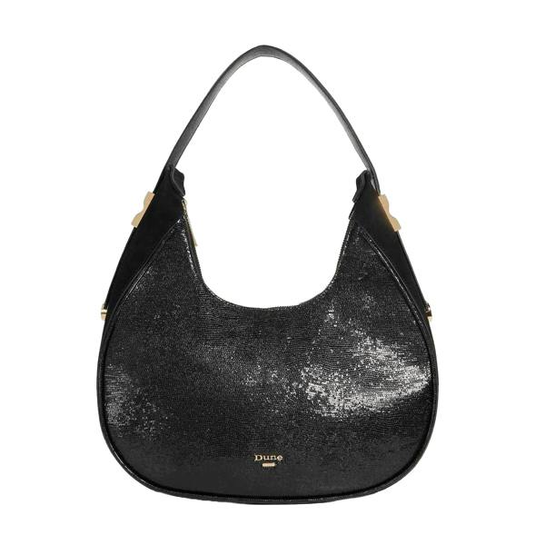 Dune London Dedicated Gold Detail Hobo Bag - Black - 