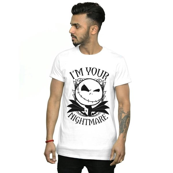 Disney Mens Nightmare Before Christmas Nightmare T-Shirt - White