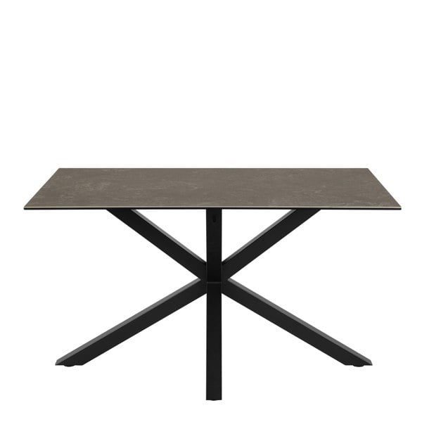 Furniture To Go Heaven Dining Table with Ceramic Black Top 135cm