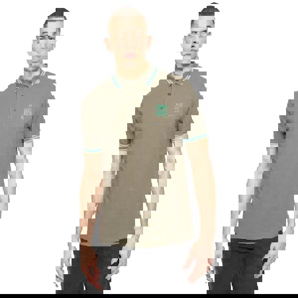 Crosshatch Mens Changra Polo Shirt - Dark Sage - 