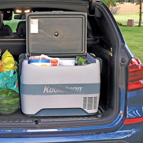 Koolatron Fridge Freezer Electric Cool Box 40L Cooler Box Portable 12v Camping Car Fridge For Campervan Perfect for Road Trips Compressor Cooling