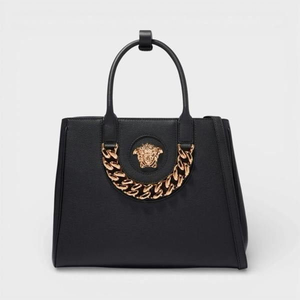 Versace La Medusa Medium Tote Bag Black