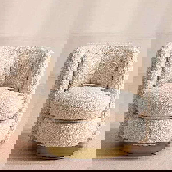 Weilai Concept Nova Swivel Armchair, Boucle