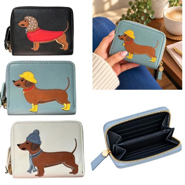 Fores Collection Faux Leather Dachshund Dog Purse