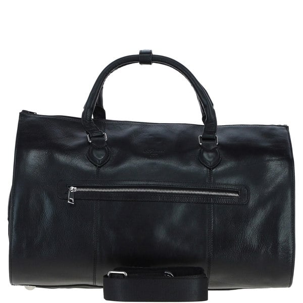 Premium Leather Holdall with Detachable Shoulder Strap: pl-49