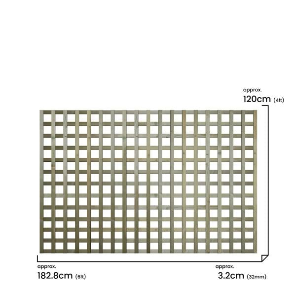 3 pack trellis flat top privacy square [w.6ft x h.4ft] 1