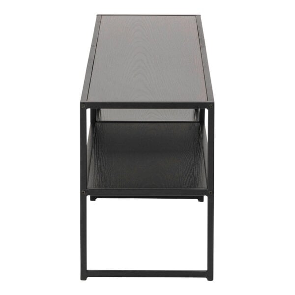 Wyld Haus El Paso Black Metal Open TV Unit 3 Black Shelves